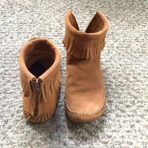 Camel Suede Moccasins